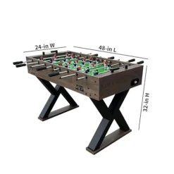 KICK Drias 48″ Foosball Table Brown