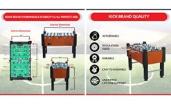 KICK Emperor 55″ Foosball Table Brown