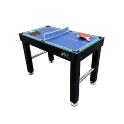 KICK Hexad 48″ 6-in-1 Multi Game Table Black
