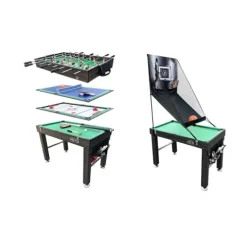 KICK Minotaur 48″ 5-in-1 Multi-Game Table Brown