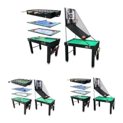 KICK Minotaur 48″ 5-in-1 Multi-Game Table Black