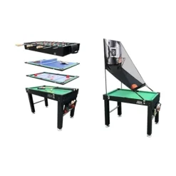 KICK Minotaur 48″ 5-in-1 Multi-Game Table Black