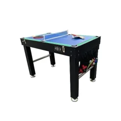 KICK Quad 48″ 4-in-1 Multi Game Table Black