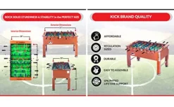 KICK Splendor 55″ Foosball Table Brown
