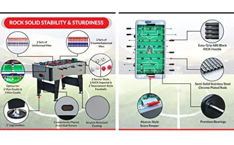 KICK Symphony 55″ Foosball Table Gray