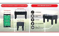 KICK Titan 55″ Tournament Foosball Table Black