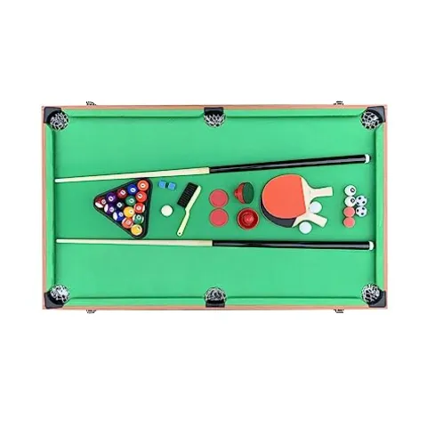 KICK Trilogy 55″ 3-in-1 Multi Game Table Brown