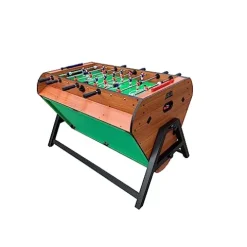 KICK Triplex 55″ Telescopic Rods 3-in-1 Swivel Multi Game Table Brown