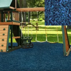 KIDWISE Playground Rubber Mulch 75 Cu.Ft. Pallet Blue