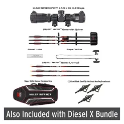 Killer Instinct Diesel-X Crossbow Bundle with Case and Arrows