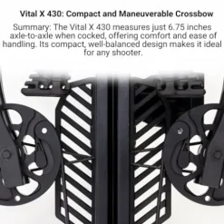 Killer Instinct Vital X 430 Elite Crossbow Archery Kit with Speed Ring Scope, Narrow Case, Bolts & Broadheads Black