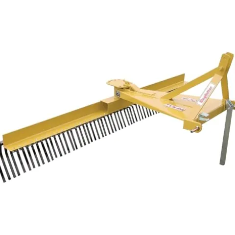King Kutter 3-Pt. Landscape Rake 8Ft. Yellow