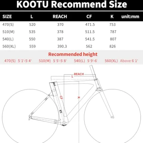 KOOTU Carbon Road Bike Grey