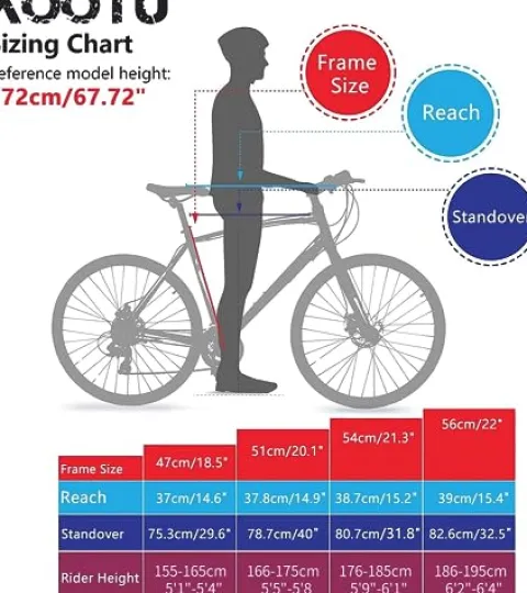 KOOTU Carbon Road Bike Lightweight Bicycle with Shimano 105 R7000 Groupset Black Red