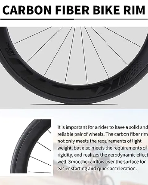 KOOTU Carbon Road Bike Lightweight Bicycle with Shimano 105 R7000 Groupset Black Red