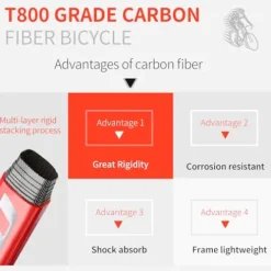 KOOTU Carbon Road Bike Red