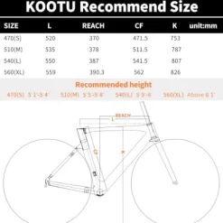 KOOTU Carbon Road Bike Shimano 105 R7000 22S Grey