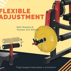 KOZYSFLER Leg Extension and Curl Machine Red