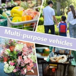 KOZYSFLER Ultimate Comfort 7-Speed Adult Tricycle 26-Inch Wheels Purple