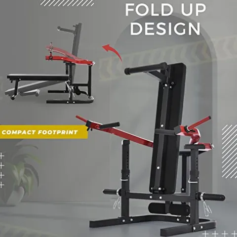 KOZYSFLER Weight Chest Press Bench Red