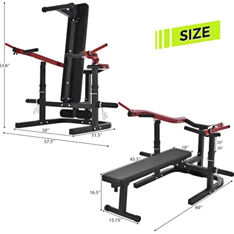 KOZYSFLER Weight Chest Press Bench Red