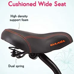 Kulana Lakona Tide Adult Beach Cruiser Bike 26-Inch 7-Speed Silver