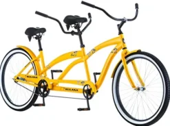 Kulana Lua Tandem Adult Beach Cruiser Bike Yellow