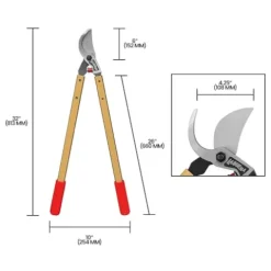 La Buena Professional Bypass Lopper 26-Inch Handles Gold 6 Pack