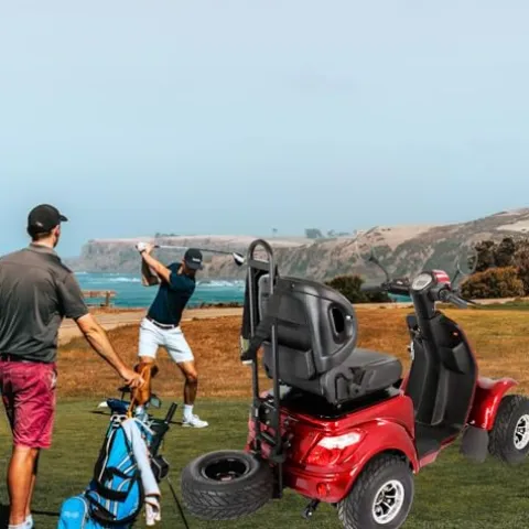 LAGTOM Electric Golf Cart & Mobility Scooter 1000W Candy Apple Red