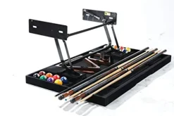 Legacy Billiards Hidden Cue Rack for 7′, 8′ and 9′ Pool Tables Black
