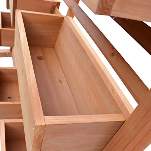 Leisure Season Vertical Garden Wall Planter Medium Brown