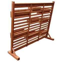 Leisure Season Vertical Garden Wall Planter Medium Brown