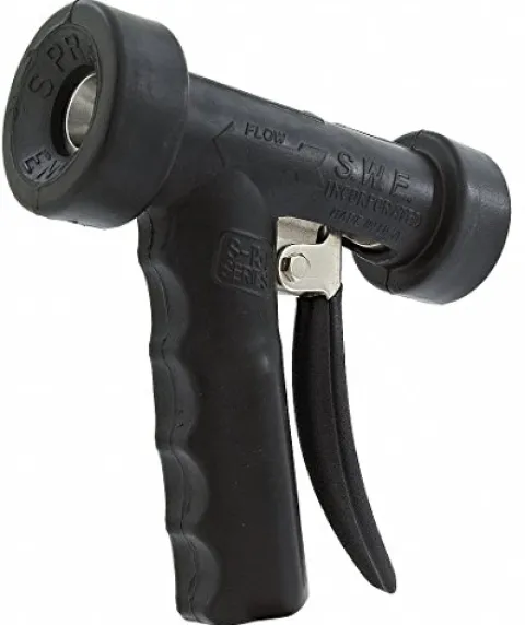 Leonard Valve Hose Nozzle 1/2In Brass Stainless Steel Rubber 6in L