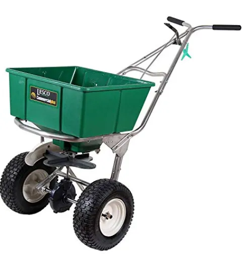 Lesco High Wheel Fertilizer Spreader with Manual Deflector 101186