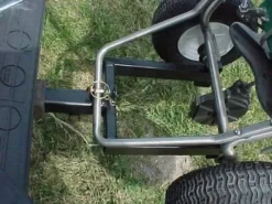 Lesco High Wheel Walk-Behind Fertilizer Spreader Bundle with Rittenhouse Spreader Caddy Green/Black