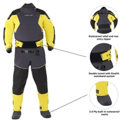 Level Six Emperor Dry Suit Crater Blue L