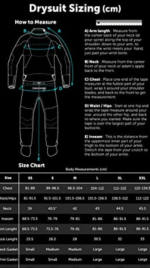 Level Six Emperor Dry Suit Crater Blue XXL