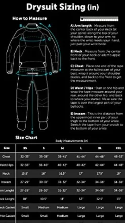 Level Six Emperor Dry Suit Crater Blue XXL