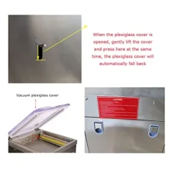 LGXEnzhuo Single Chamber Vacuum Packaging Machine DZ500 for Food Saver 110V 950W