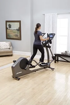 Life Fitness E3 Cross Trainer Elliptical Exercise Machine with Go Console Titanium