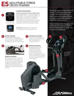 Life Fitness E5 Cross Trainer Elliptical Exercise Machine with Go Console Titanium