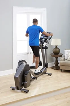 Life Fitness E5 Cross Trainer Elliptical Exercise Machine with Go Console Titanium