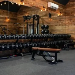 Life Fitness Hammer Strength 12-Sided Urethane Dumbbell 165Lb Black