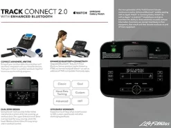 Life Fitness Run CX Treadmill with Track 2.0 Console Black