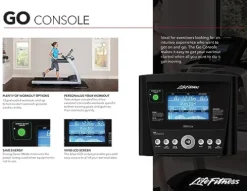 Life Fitness T3 Treadmill with Go Console Gray