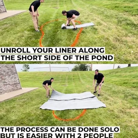 LifeGuard Pond Liner 40 ft. x 35 ft. 60 Mil EPDM Rubber Black