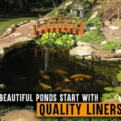 LifeGuard POND LINER 20 ft. x 25 ft. 45 Mil EPDM Pond Liner Black