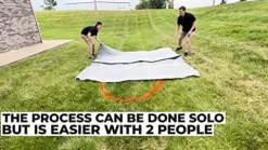 LifeGuard POND LINER 20 ft. x 25 ft. 45 Mil EPDM Pond Liner Black