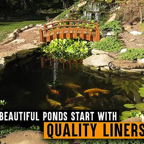 LifeGuard Pond Liner 50 ft. x 50 ft. 45 Mil EPDM Rubber Black