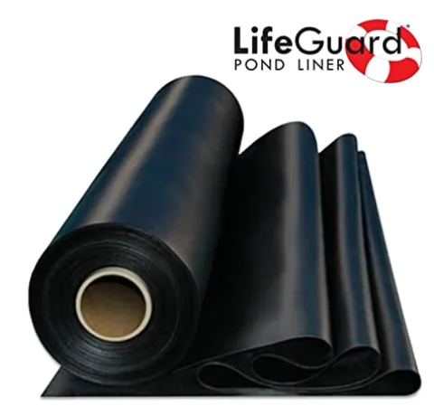 LifeGuard Pond Liner 30 ft. x 40 ft. 60 Mil EPDM Rubber Black